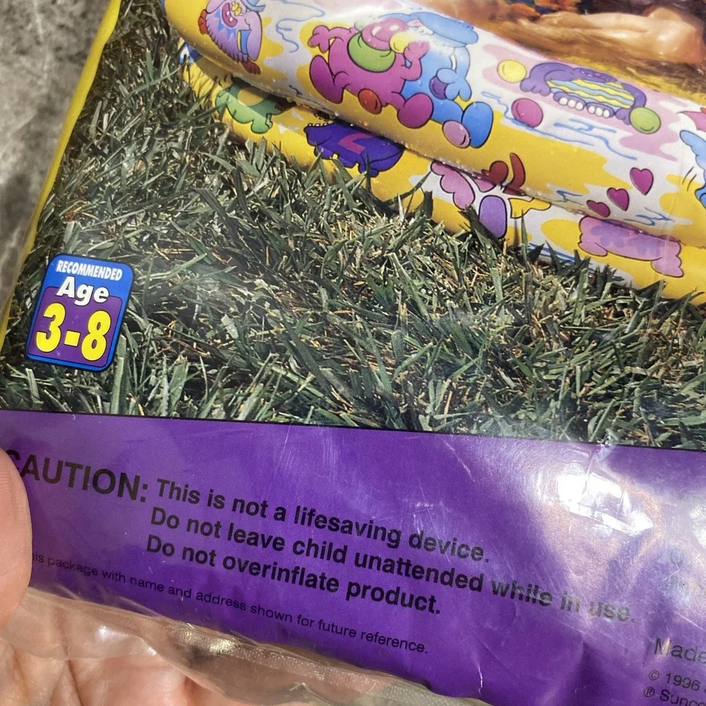 Vintage 1996 Sunco Inflatable‎ Critter Pool Ages 3-8 Vtg Design Animals Rare!